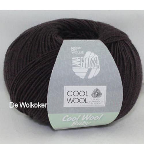 Cool Wool Baby 224 donkerbruin