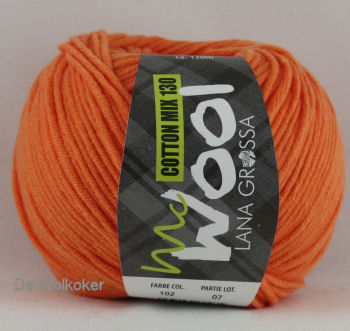 Mc Wool 130 cotton mix 102 oranje-0