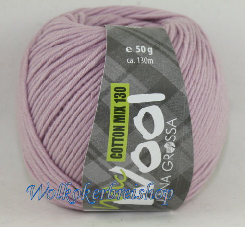 Mc Wool 130 cotton mix 132 oudroze-0