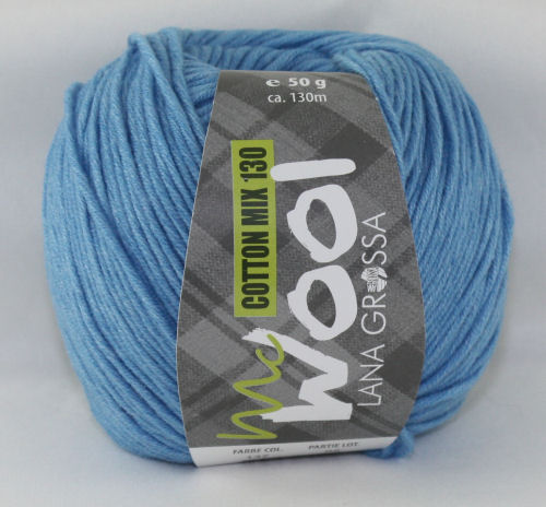 Mc Wool 130 cotton mix 137 ijsblauw-0