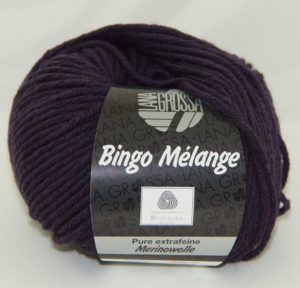 breigaren lana grossa Bingo Melange 246 donker paars