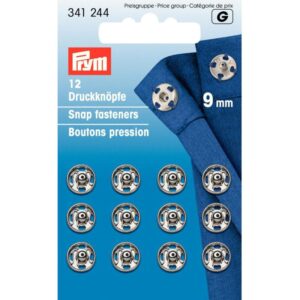 >Drukkers 9 mm zilver Prym 341 244