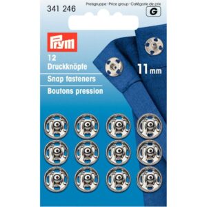 Drukkers 11 mm zilver Prym 341 246