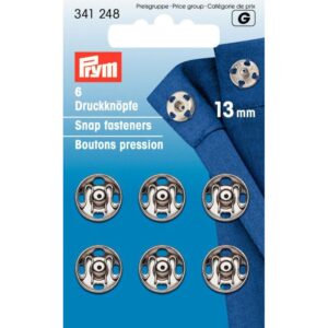 Drukkers 13 mm zilver Prym 341 248
