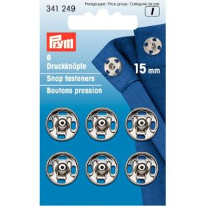 Drukkers 15 mm zilver Prym 341 249