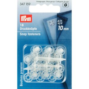 Drukkers 10 mm transparant Prym 347 159