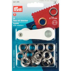 Ring en Schijf 11 mm zilver Prym 541 370