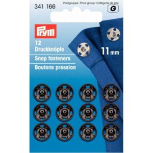 Drukkers 11 mm zwart Prym 341 166