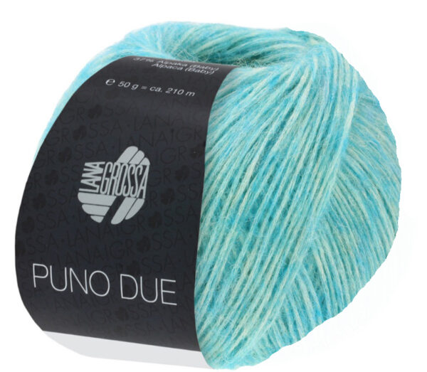 Puno Due 020 Turquoise Wit