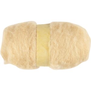 Gekaarde wol Beige 451780